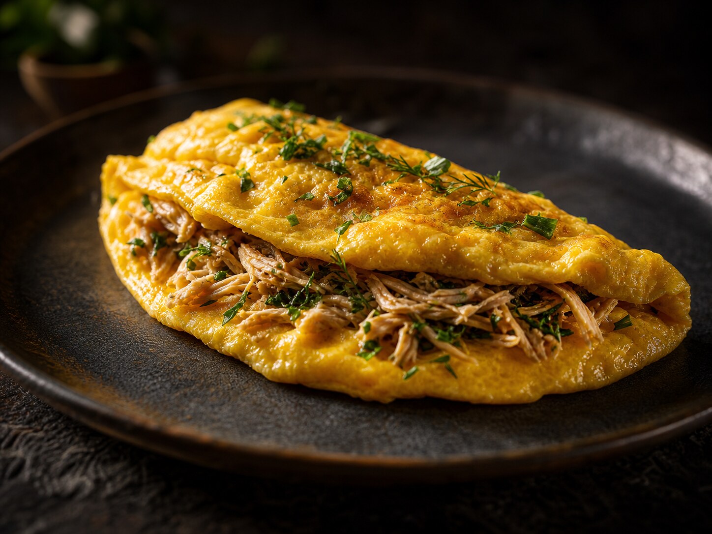 Omelete de frango