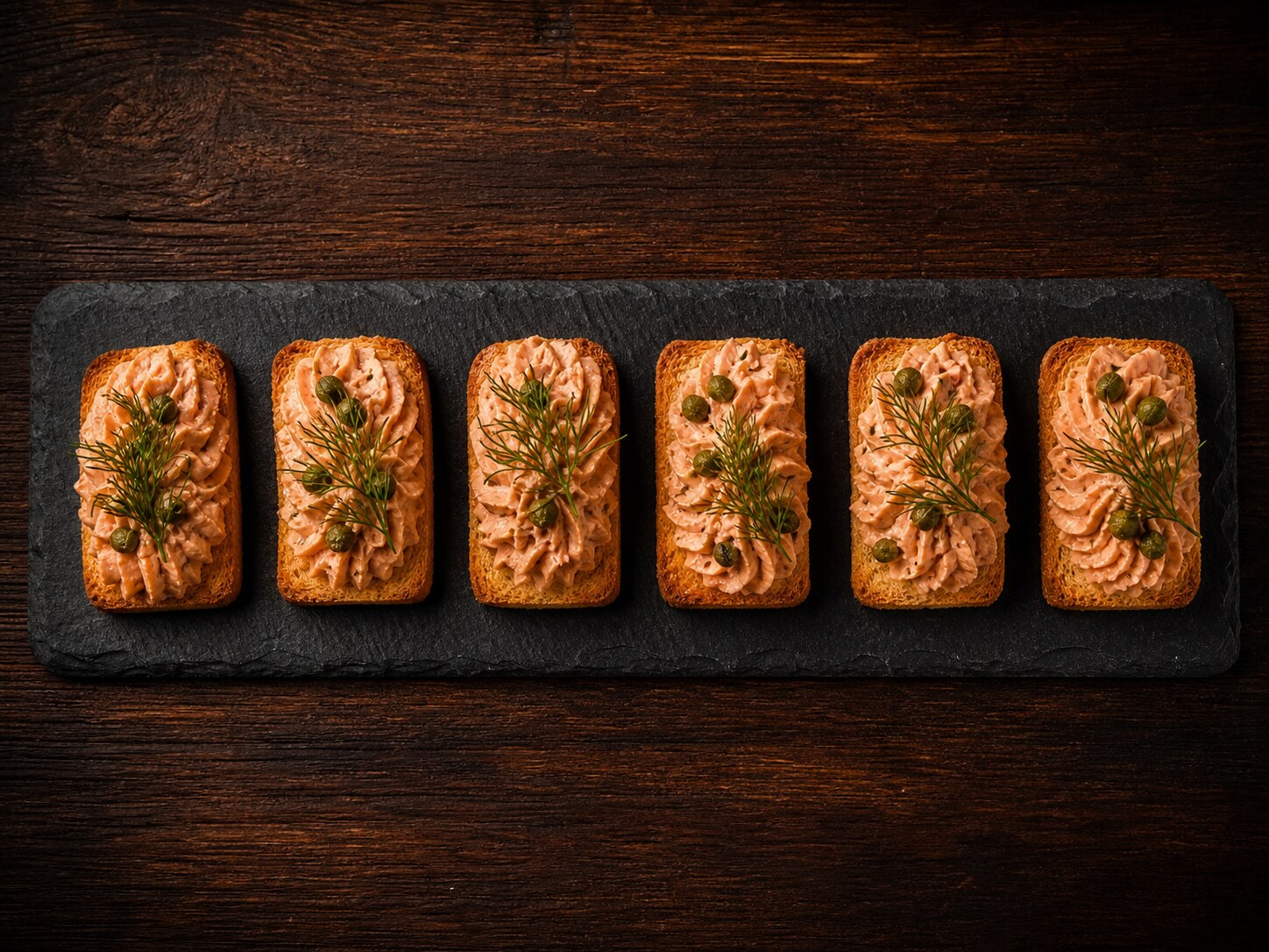 Canapés de salmão