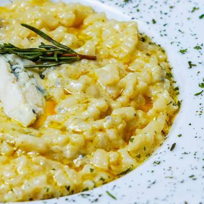 risoto de alho-poro